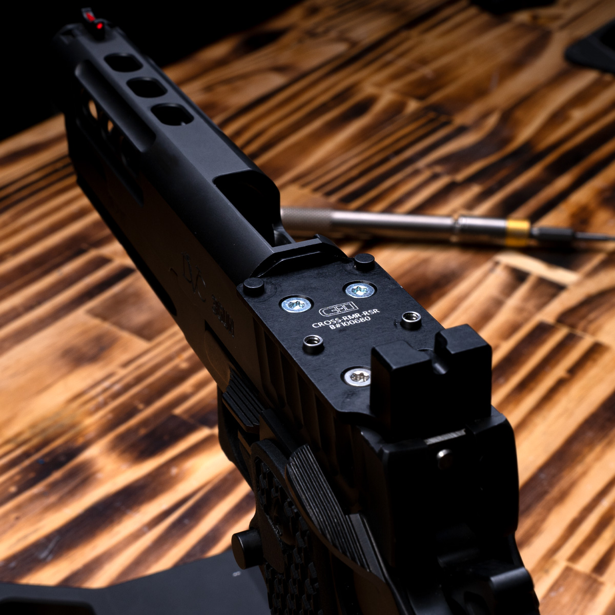 thumbnail image 2 of Custom 1911 Ported Slide For 9mm & .38 Super – Stainless Steel With LPA Target Sight Cut 2 of 5