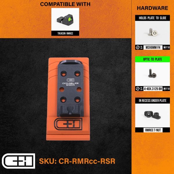 Gray Rmrcc CHPWS Cross Plate -Trijicon RMRcc - C&H Precision Weapons
